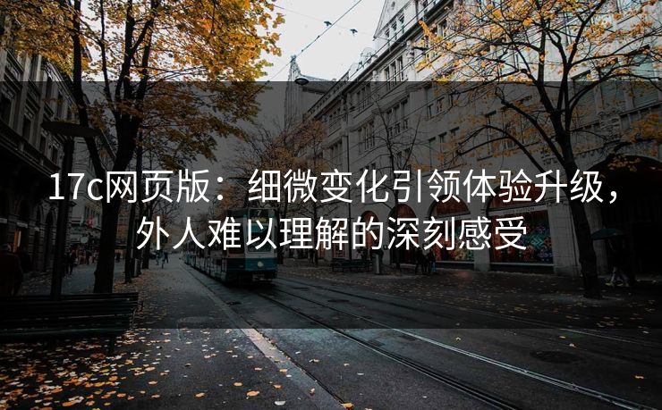 17c网页版:细微变化引领体验升级,外人难以理解的深刻感受